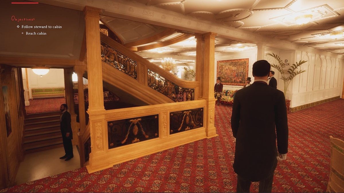 Investigating the gilded first-class interior